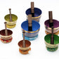 Set of Seven High Sided Tibetan Singing Bowl