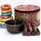 Set of Seven High Sided Tibetan Singing Bowl