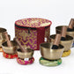 Set of Seven High Sided Tibetan Singing Bowl