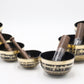 Set of Seven High Sided Tibetan Singing Bowl