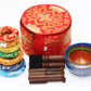 Set of Seven High Sided Tibetan Singing Bowl