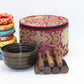 Set of Seven High Sided Tibetan Singing Bowl