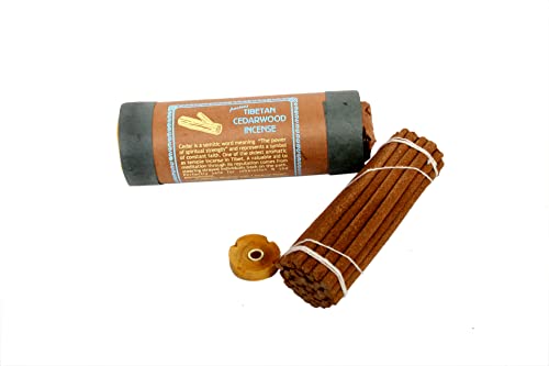 Ancient Tibetan Cedarwood Incense - for Mediation, Yoga, Prayer, Aromatic Medicine, Stress Reliever, Calmness (1)