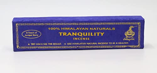 Himalayan Natural Series - for Meditation, Yoga, Prayer, Aromatic Medicine, Stress Reliever, Calmness (Tranquility Incense)