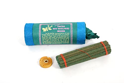 Ancient Tibetan Holy Basil Incense- for Yoga, Meditation, Good Vibes, Aromatic Ambience, Worship (3)