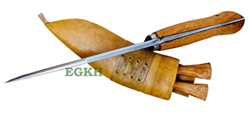 Authentic Kukri - 8" Iraqi Operation Issue Blade - Traditional Hand Forged Full Tang - EGKH Factory Outlet in Nepal - Ready to use Outdoor Knives - Balance water tempered - High Carbon Steel