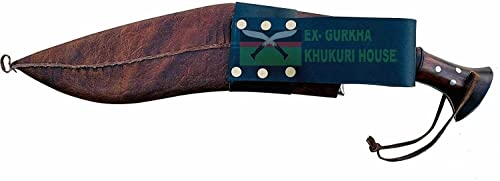 12” 5 fullers Blade Full Tang Heavy Work Kukri - Farmer Bush Crafting Blade Knives - Hand Forged EGKH Factory Outlet in Nepal - Ready to use Outdoor Camping Khukuri - Balance water tempered