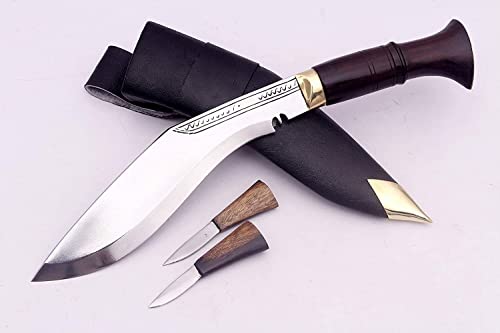 8" Mini Jungle Kukri - Hand Forged EGKH Factory Outlet in Nepal - Ready to use Outdoor Knives - Balance water tempered Edge Khukuri - Kitchen Work