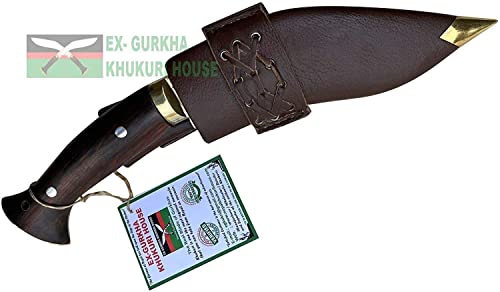 6" Super Mini Jungle Kitchen Kukri - Hand Forged EGKH Factory Outlet in Nepal - Ready to use Outdoor Knives - Balance water tempered Edge Khukuri - Full Tang High Carbon Steel Blade