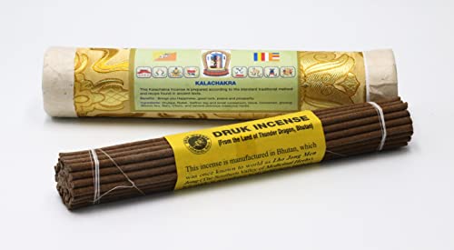 Kalachakra Incense - for Meditation, Yoga, Prayer, Aromatic Medicine, Stress Reliever, Calmness (Kalachakra)