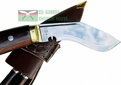 6" Super Mini Jungle Kitchen Kukri - Hand Forged EGKH Factory Outlet in Nepal - Ready to use Outdoor Knives - Balance water tempered Edge Khukuri - Full Tang High Carbon Steel Blade