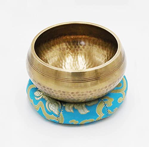 Tibetan Singing Bowl Set-For Meditation, Yoga, Sound Therapy, Spiritual Healing, Prayer, Mind and Body Relaxation (4.5")