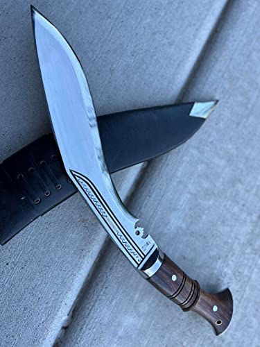 Kukri Manufacturer - 11" Full Tang Blade WW Historic Khukuri - Traditional Hand Forged Sharpen Blade - EGKH Factory Outlet in Nepal - Ready to use Outdoor - Balance water tempered - High Carbon Steel