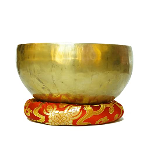 Tibetan Healing Singing Bowl - Handmade, For Meditation, Yoga, Sound Therapy, Spiritual Healing, Prayer, Mind and Body Relaxation, Good Wellbeing (7")