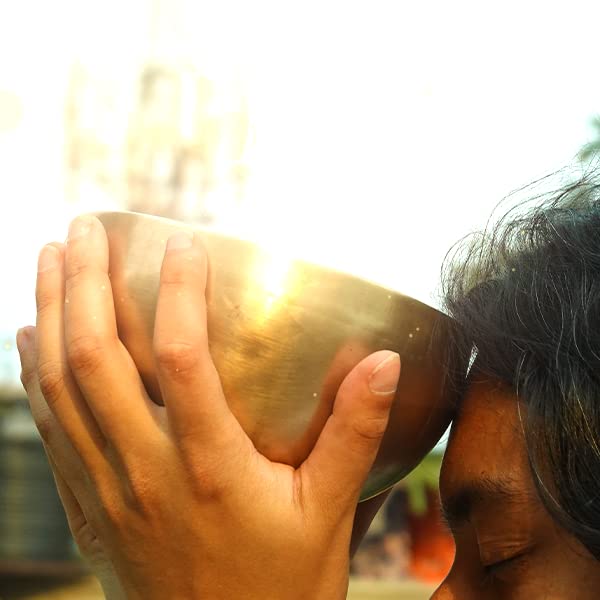 Tibetan Healing Singing Bowl - Handmade, For Meditation, Yoga, Sound Therapy, Spiritual Healing, Prayer, Mind and Body Relaxation, Good Wellbeing (7")