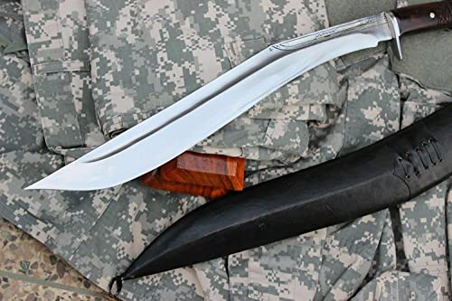 18" Sirupate Superior Light Version Full Tang Kukri - High Carbon Steel Khukuri Large Size Blade - EGKH Factory Outlet in Nepal - Ready to use Outdoor Knives - Balance water tempered Edge