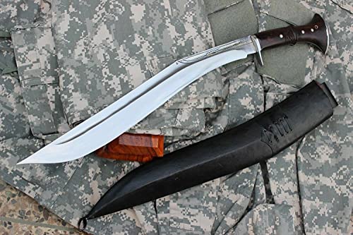 18" Sirupate Superior Light Version Full Tang Kukri - High Carbon Steel Khukuri Large Size Blade - EGKH Factory Outlet in Nepal - Ready to use Outdoor Knives - Balance water tempered Edge