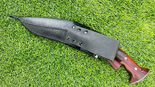 10" 2 Fuller Full Tang Bush Crafting Kukri - Authentic Farming Khukuri Blade - EGKH Factory Outlet in Nepal - Ready to use Outdoor Knives - Balance water tempered - High Carbon Steel