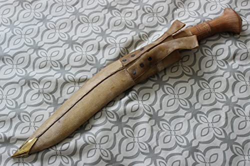 13" Traditional Sirupate Hunting Kukri - Hand Forged EGKH Factory Outlet in Nepal - Ready to use Outdoor Knives - Balance water tempered - Light Blade Hiking Khukuri