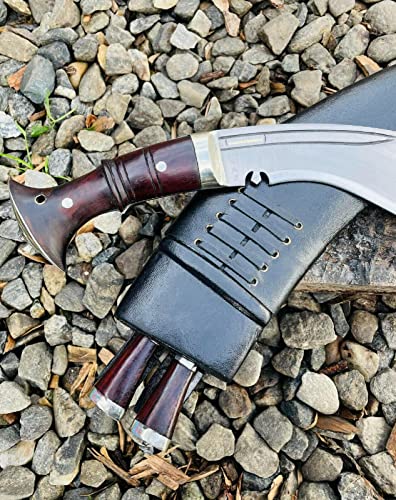 Kukri Wholesale - 13" Authentic 2 Fullers Full Tang Blade - Traditional Historic Khukuri - Hand Forged EGKH Balance water tempered Edge Knives - High Carbon Steel Bush Crafting