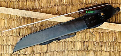 Large Kukri - 20" Book of Eli Machete - Khukuri - EGKH Factory Outlet in Nepal - Ready to use Outdoor Knives - Balance Water Tempered Blade - Sword