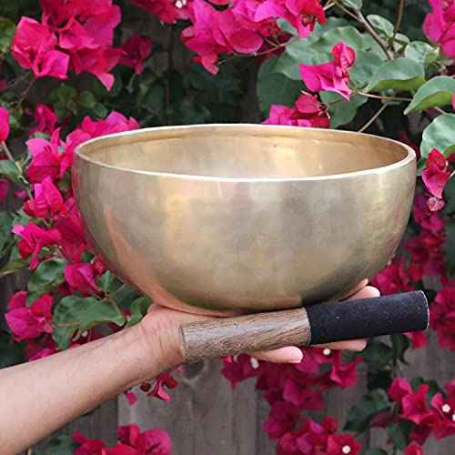 Tibetan Healing Singing Bowl - Handmade, For Meditation, Yoga, Sound Therapy, Spiritual Healing, Prayer, Mind and Body Relaxation, Good Wellbeing (7.5")