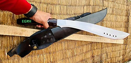 Large Kukri - 20" Book of Eli Machete - Khukuri - EGKH Factory Outlet in Nepal - Ready to use Outdoor Knives - Balance Water Tempered Blade - Sword