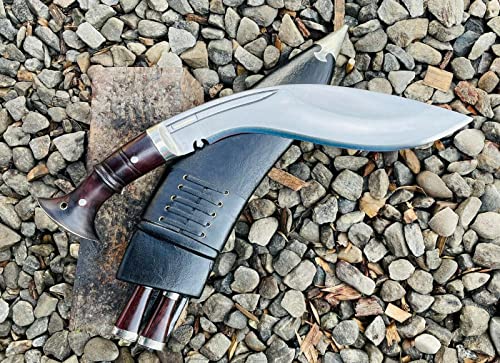 Kukri Wholesale - 13" Authentic 2 Fullers Full Tang Blade - Traditional Historic Khukuri - Hand Forged EGKH Balance water tempered Edge Knives - High Carbon Steel Bush Crafting