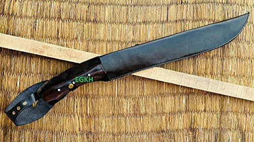 Large Kukri - 20" Book of Eli Machete - Khukuri - EGKH Factory Outlet in Nepal - Ready to use Outdoor Knives - Balance Water Tempered Blade - Sword