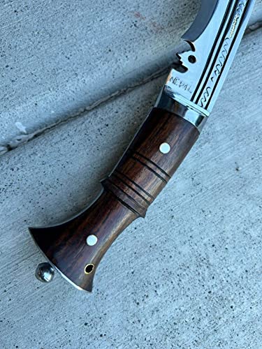 Kukri Manufacturer - 11" Full Tang Blade WW Historic Khukuri - Traditional Hand Forged Sharpen Blade - EGKH Factory Outlet in Nepal - Ready to use Outdoor - Balance water tempered - High Carbon Steel