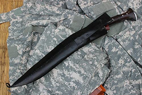 18" Sirupate Superior Light Version Full Tang Kukri - High Carbon Steel Khukuri Large Size Blade - EGKH Factory Outlet in Nepal - Ready to use Outdoor Knives - Balance water tempered Edge