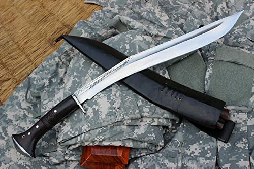 18" Sirupate Superior Light Version Full Tang Kukri - High Carbon Steel Khukuri Large Size Blade - EGKH Factory Outlet in Nepal - Ready to use Outdoor Knives - Balance water tempered Edge