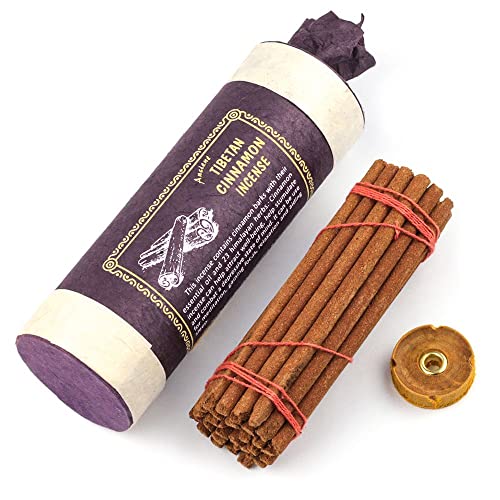 Ancient Tibetan Cinnamon Incense - for Mediation, Yoga, Prayer, Aromatic Medicine, Stress Reliever, Calmness