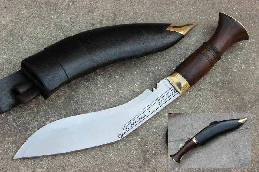 8" Mini Jungle Kukri - Hand Forged EGKH Factory Outlet in Nepal - Ready to use Outdoor Knives - Balance water tempered Edge Khukuri - Kitchen Work