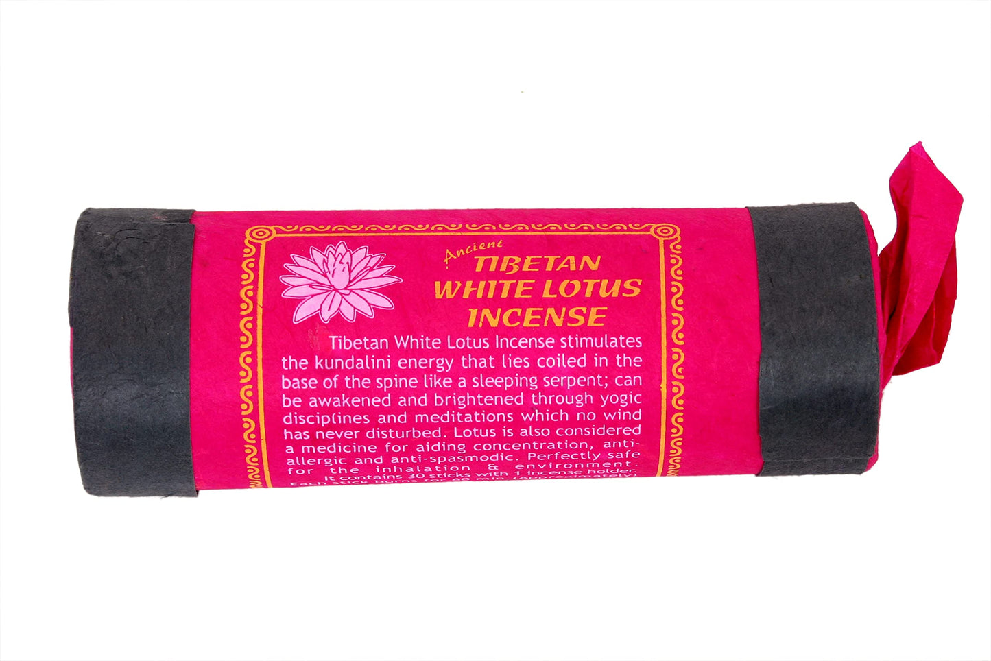 Ancient Tibetan White Lotus Incense- for Mediation, Yoga, Prayer, Aromatic Medicine, Stress Reliever, Calmness(Bundle of Three)